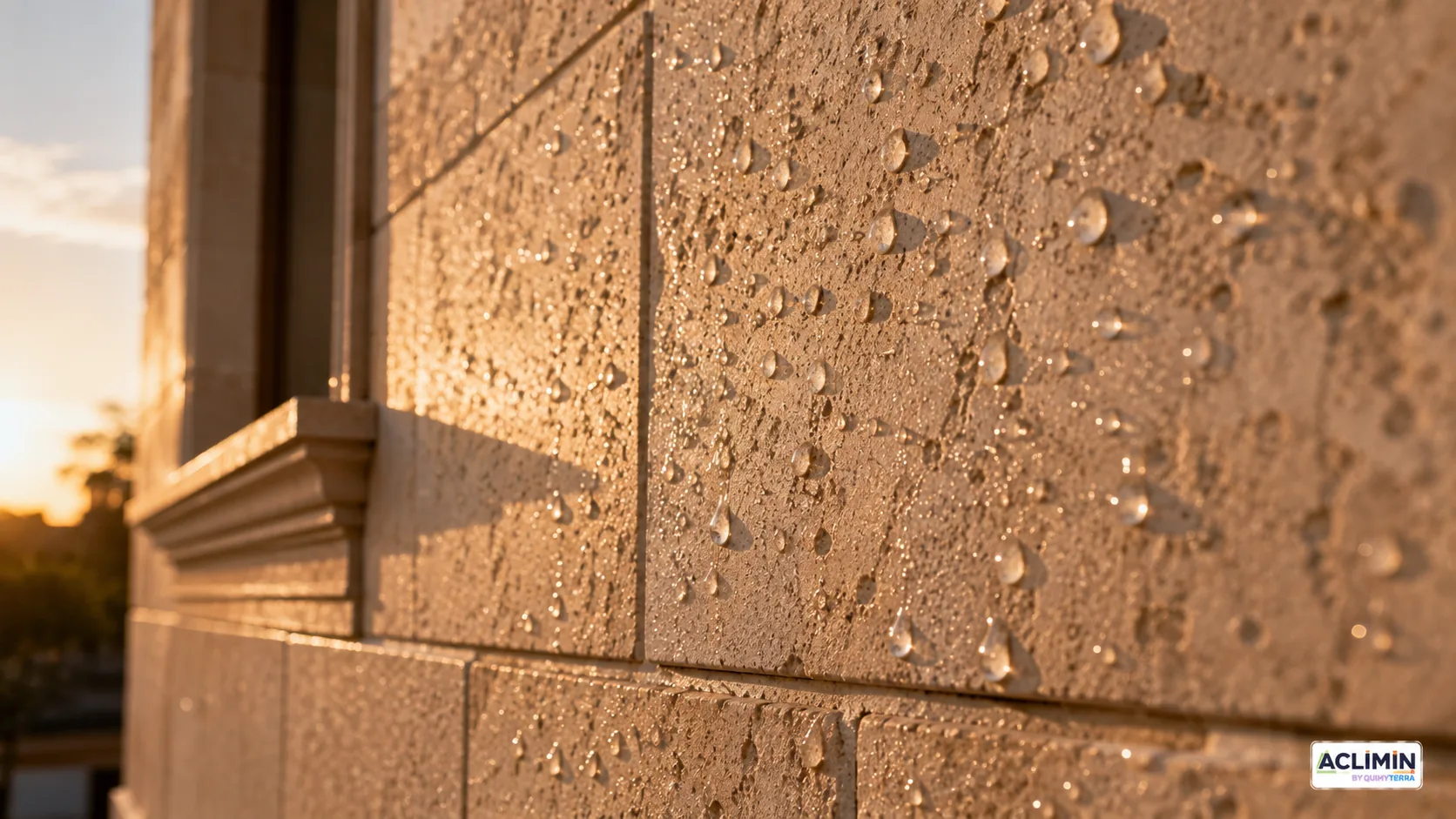 Nano Protector para Piedra y Cantera — aplicación real